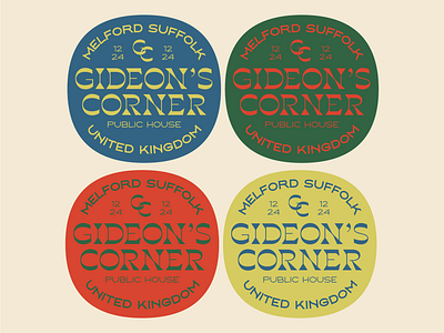 Gideon's Corner - Branding Badge badge branding design graphic design illustrator logo vector