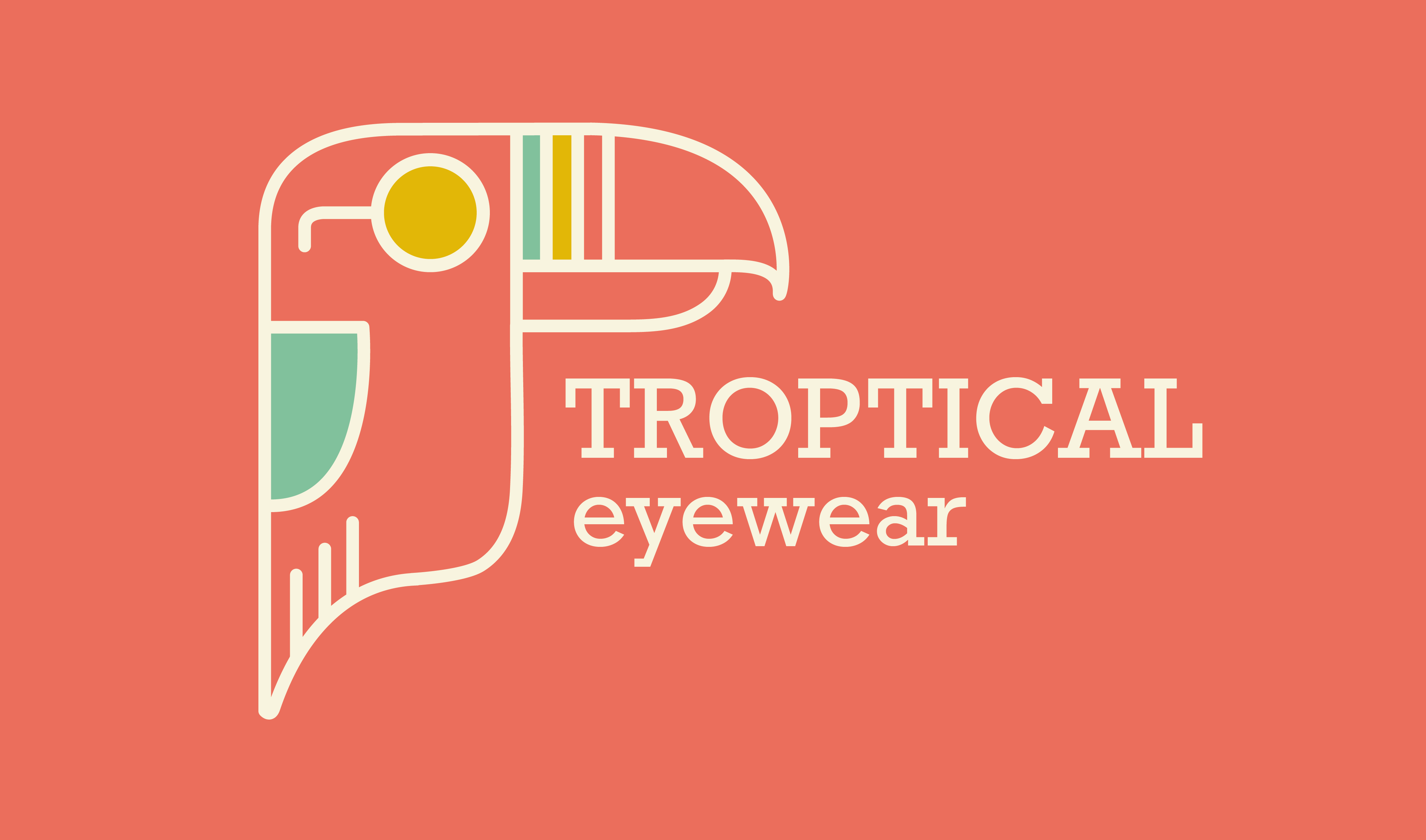 Troptical Eyewear branding eyewear graphic design logo design tropical