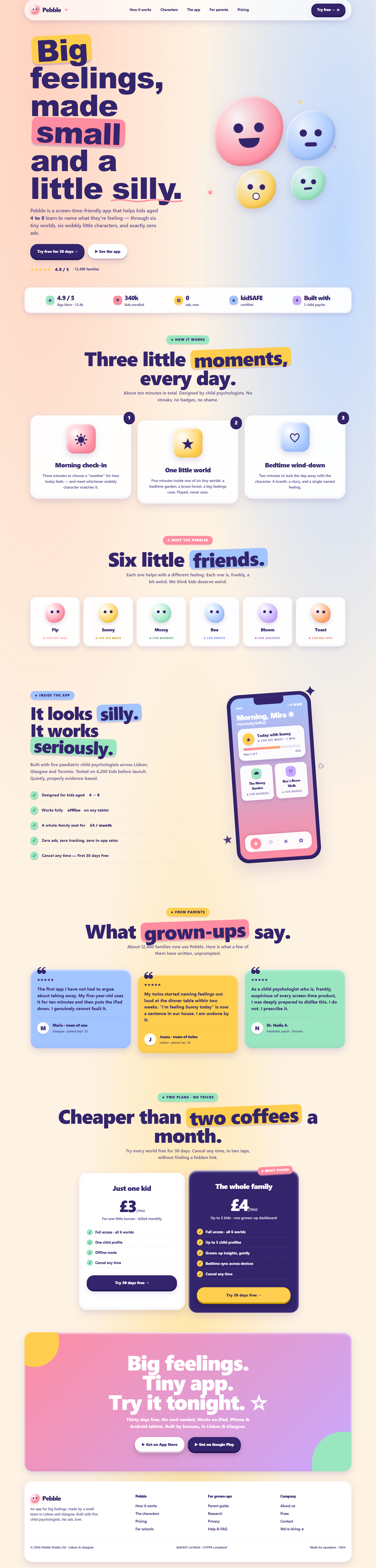 Pebble - App and Website Design app graphic design motion graphics ui webdesign