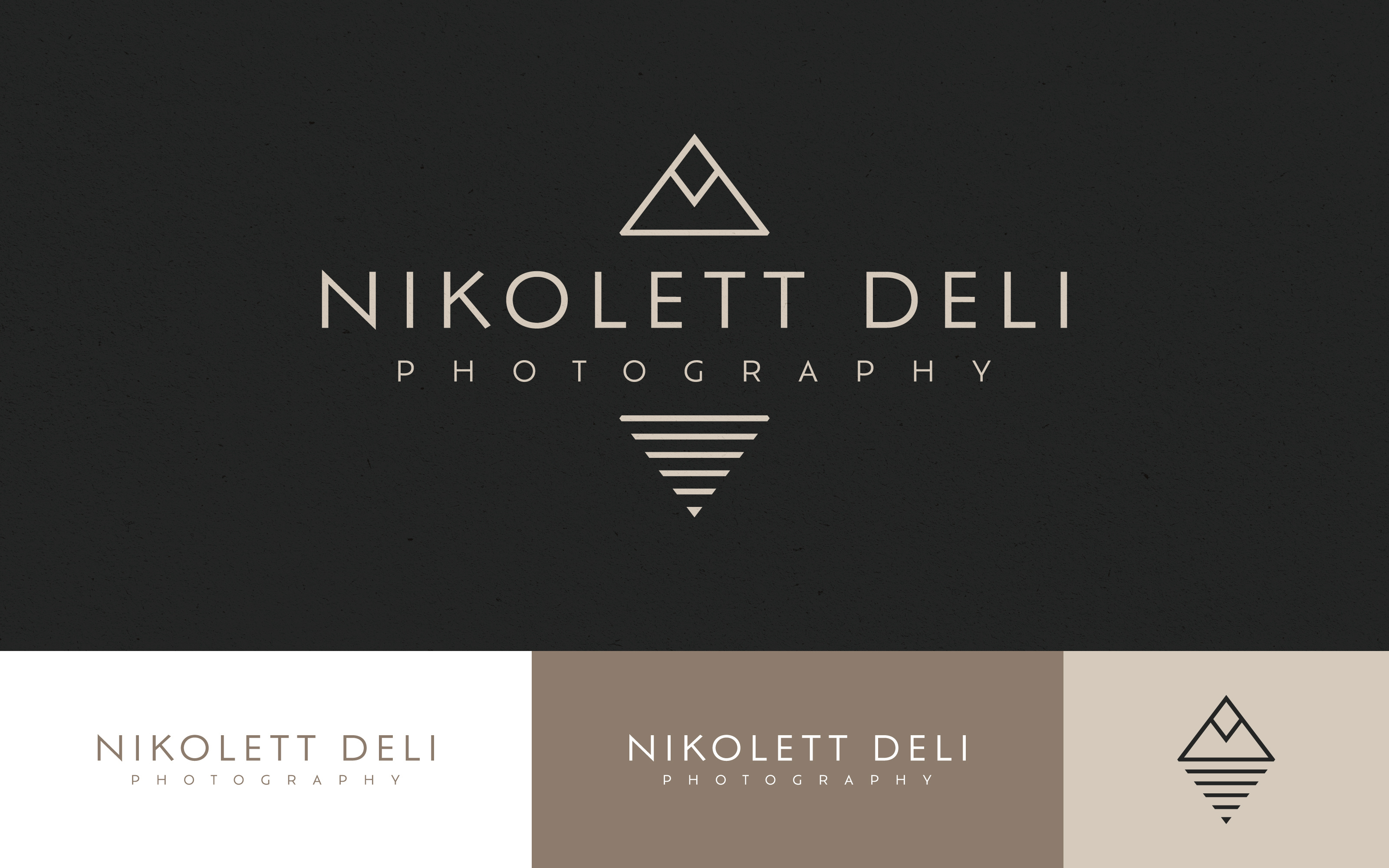 Nikolett Deli Photography brand identity branding clean elegant graphic design logo logo design luxury modern photographer photographer logo photography sophisticted