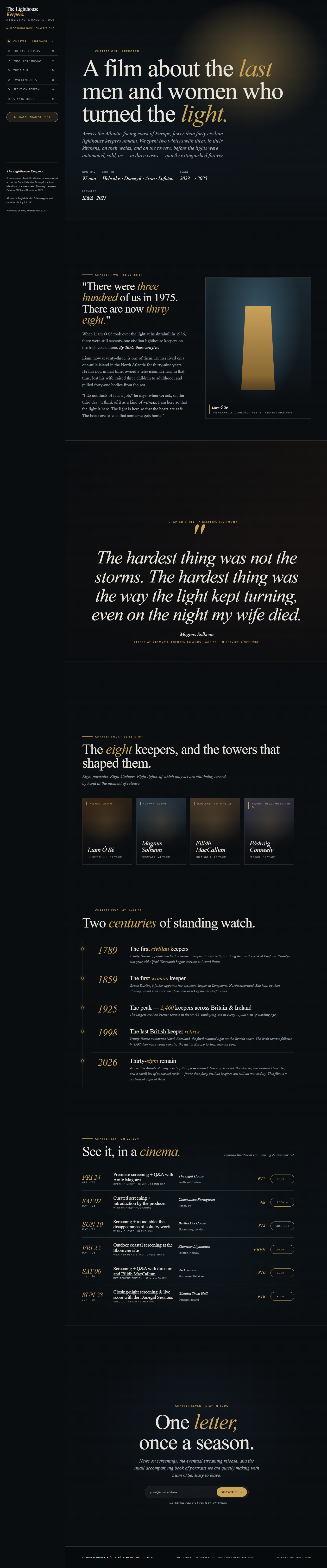The Lighthouse Keepers - Film Concept 3d animation branding graphic design logo motion graphics ui webdesign