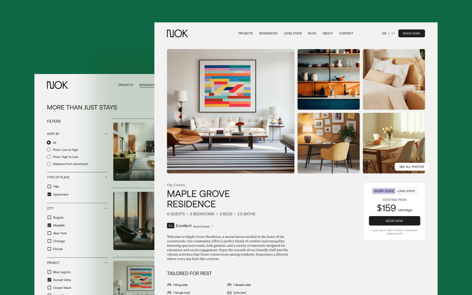 NOK - UX/UI Design for Hospitality by Flip by Contra Studio on Dribbble