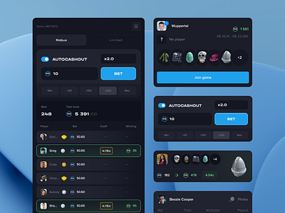 Roblox Crypto Casino - UI Elements by Sok Studio on Dribbble