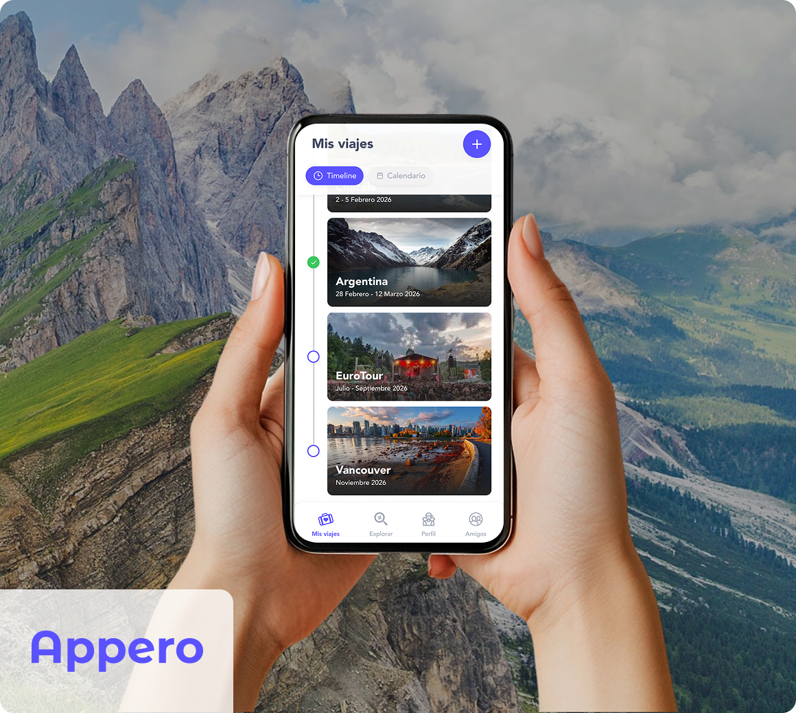 Appero - Plan less. Enjoy the adventure app product design travel ui ux