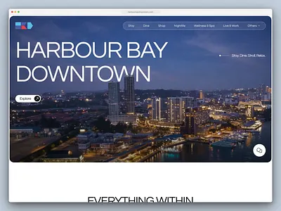 Harbour Bay Downtown Website Design city guide custom wordpress destination website digital design hospitality design hospitality website information architecture interface design mobile design mobile ui responsive design tourism website travel ui travel website ui design ux design web design website design wordpress wordpress template