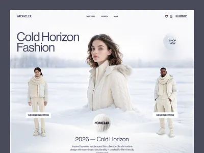 Website for a Fashion Brand ✦ Moncler branding design interface product service startup ui ux web website
