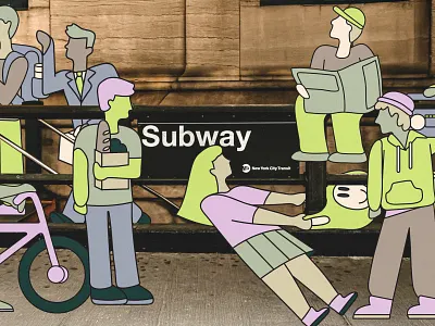 Branding & strategy for a holiday subway campaign ✦ FutureCard brand brand design brand identity branding campaign design graphic design greater illustration marketing visual identity