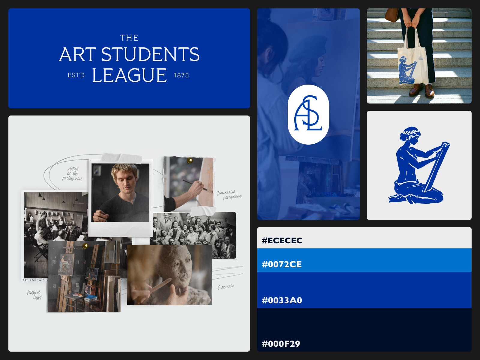 Branding & strategy for an art institution ✦ Art Students League animation brand guidelines brand identity branding design graphic design greater logo logo design logo mark logo type motion motion design motion graphics photography strategy ui ux visual identity