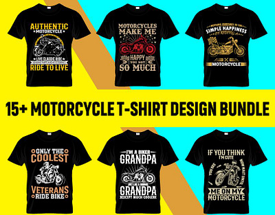Motorcycle T-Shirt Design Bundle bike bikelife biker bikewear are cyclingapparel design graphic design honda illustrator moto motorbike motorcycle t shirt typography vantage vector yamaha