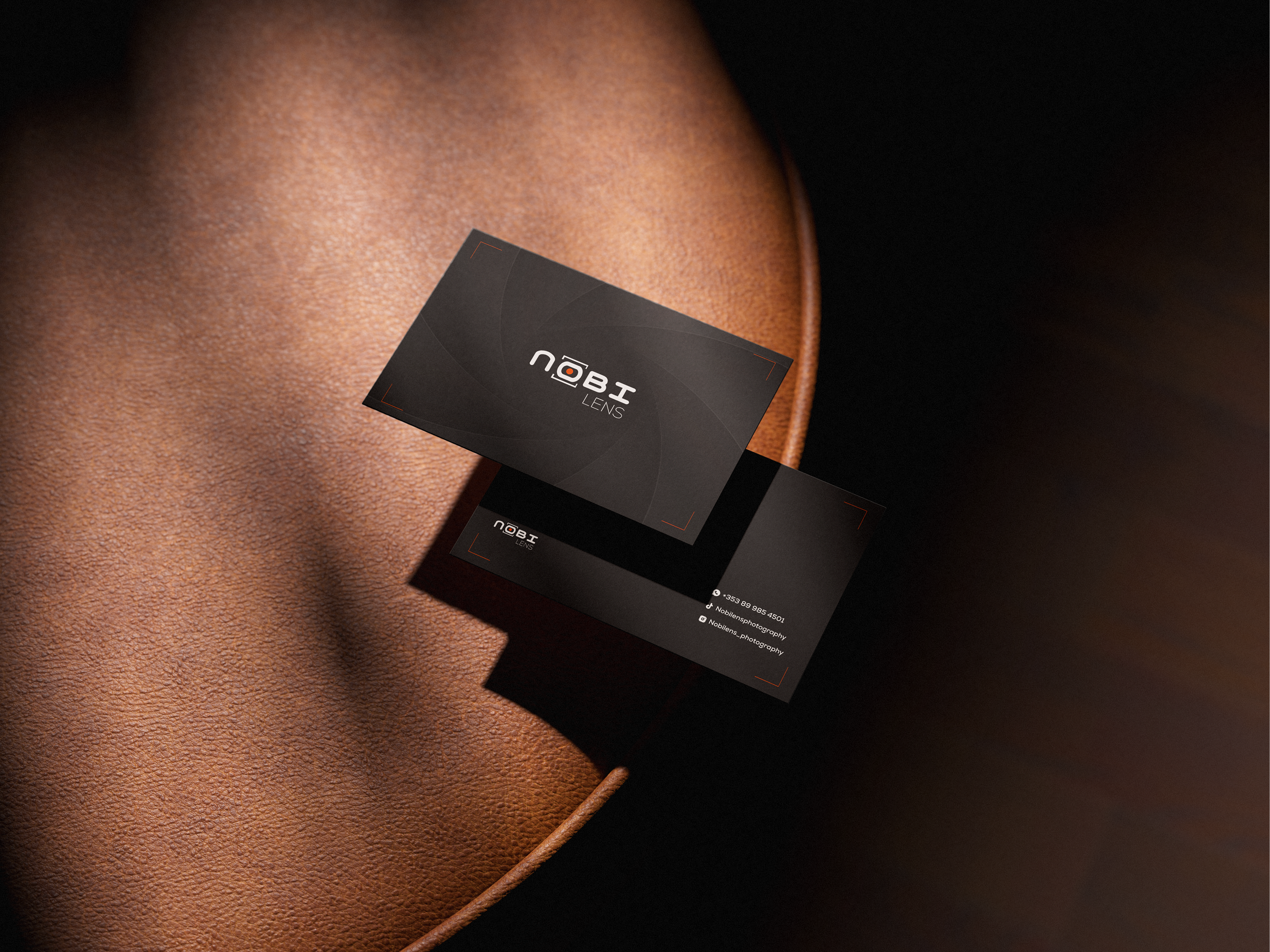 BUSINESS CARD & FLYER FOR NOBI LENS - A PHOTOGRAPHY BRAND branding graphic design