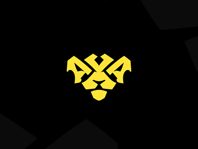 AXA x Lion aa axa logo branding brandmark esports logo lion logoo logo logomark minimal lion logo
