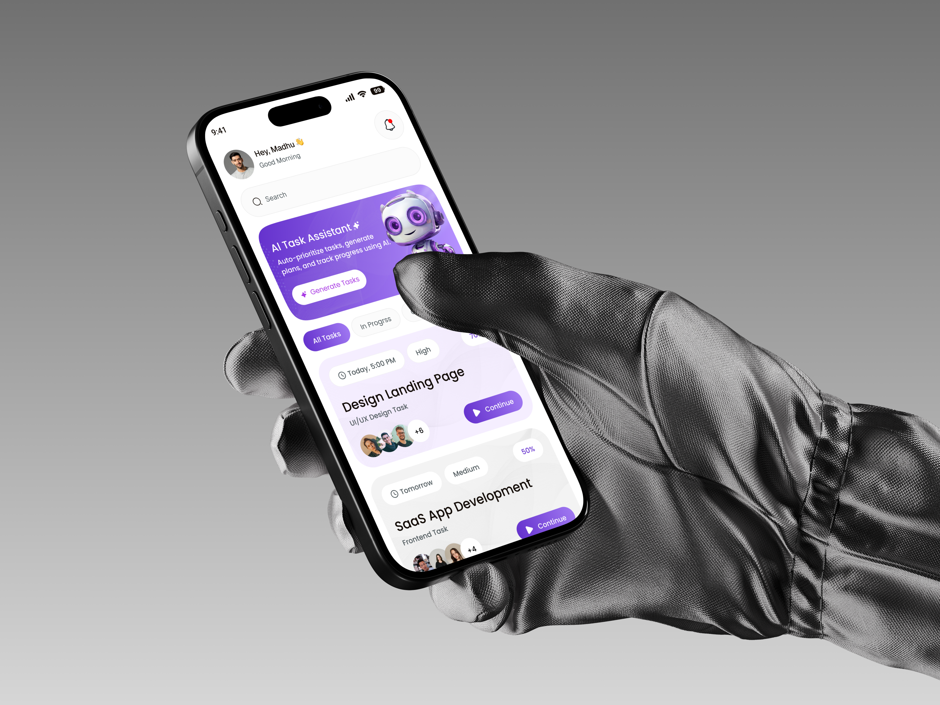 AI TaskFlow – Smart SaaS Task Management Mobile App appdesign artificialintelligence cleanui dashboard dribbble fintechstyle minimaldesign mobileapp moderndesign productivity projectmanagement ready to paste) 👇 ui saas taskmanagement uidesign userexperience ux uxdesign workflow
