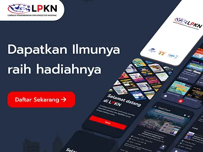 LPKN Training Center app branding design landingpage mobile ui ux