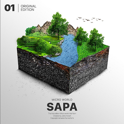 Sapa - Vietnam graphic design manipulation microworld