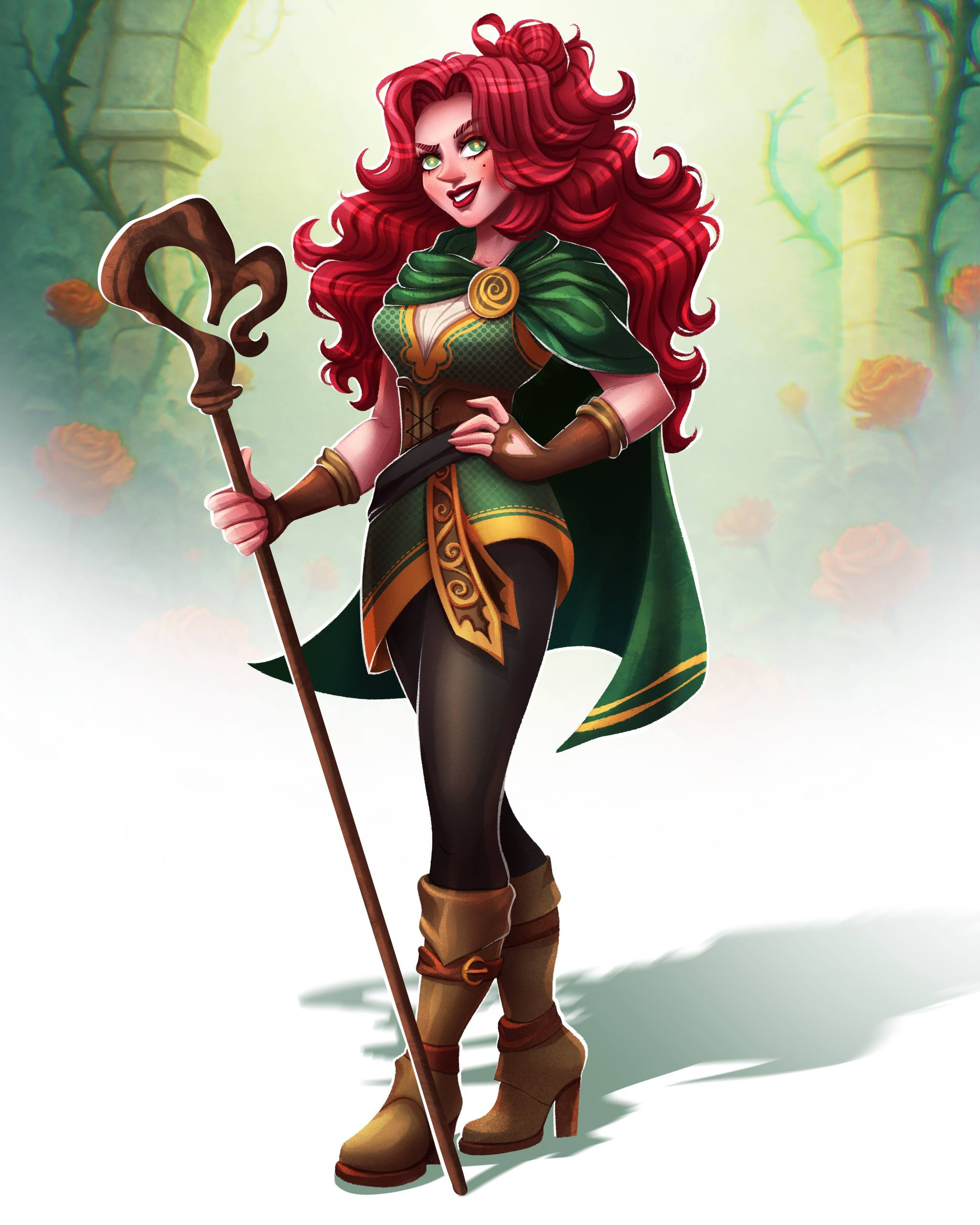 Druid Character Design: Fantasy Game & TTRPG Concept branding character character concept character design character illustration concept art digital art digital painting dnd art dnd character druid fantasy art fantasy illustration game concept art game mascot illustration procreate tabletop rpg ttrpg