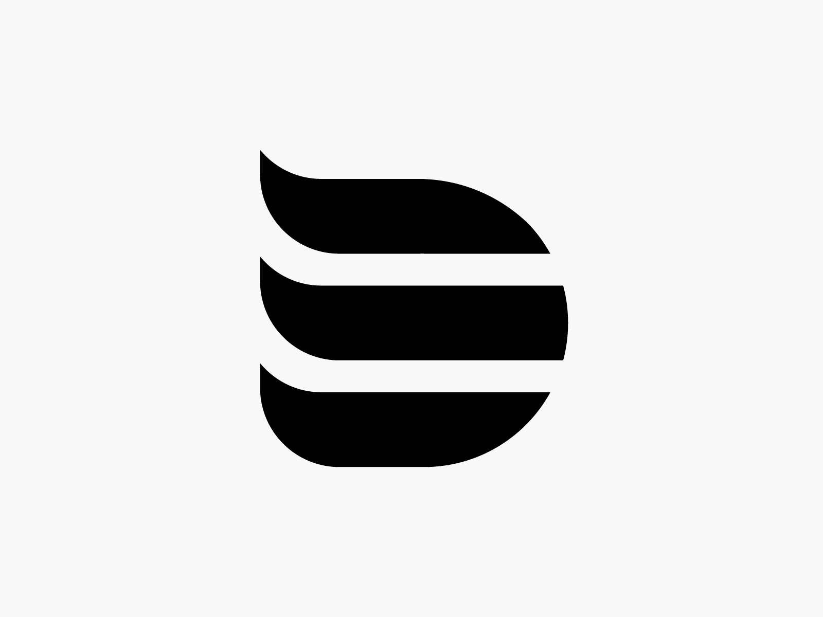Example of D, D Logo, Letter D Logo, Minimalist D Logo // For Sale