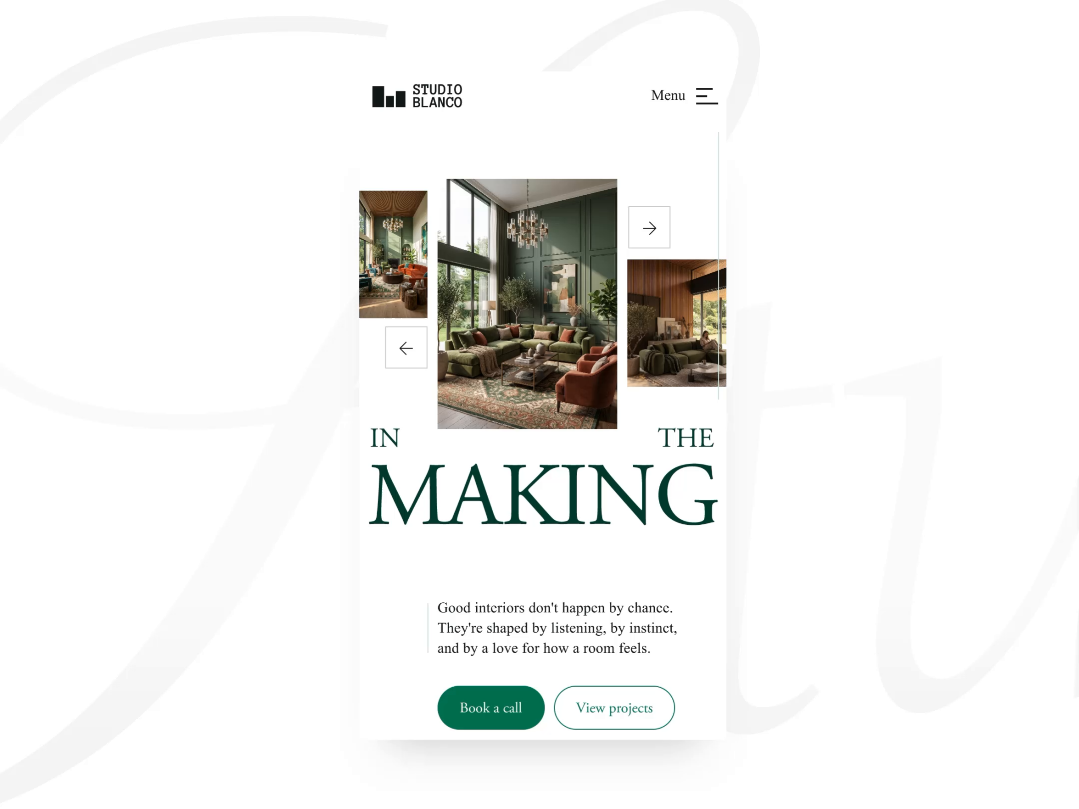 Editorial responsive website - Studio Blanco
