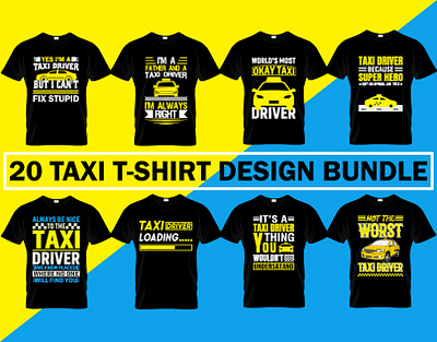 Taxi T-Shirt Design Bundle. cab cabservice car design doyouspeaktaxi graphic design illustreator publictransport t shirt taxi taxidriver taxing taxis taxiservice taxista traffic travel typograpick uber