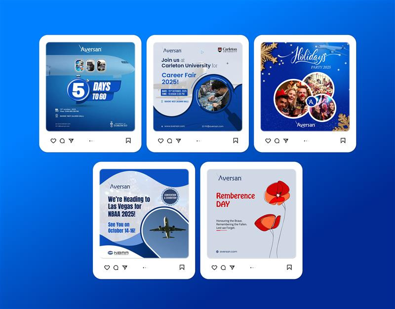 Modern LinkedIn Post Design for Aversan Brand Engagement adobe photoshop branding canvadesign cleanlayout design facebook graphic design graphicdesign illustration instagram instagramdesign linkdin post linkedin marketing marketing service social media design