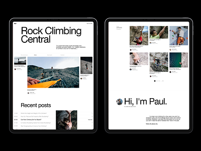 Blog layout blog clean climbing grid layout minimal swiss typography ui