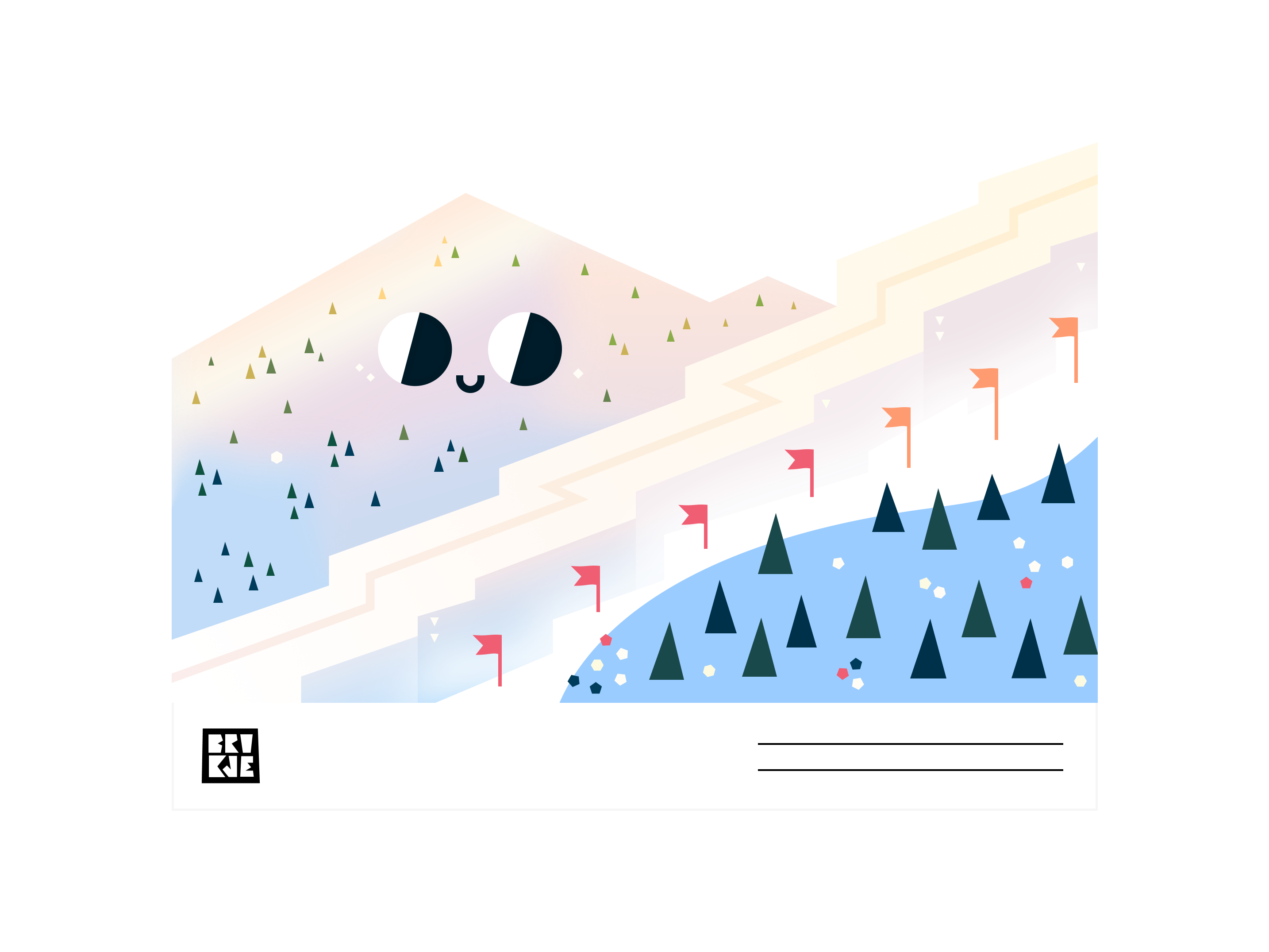 snowy postcard