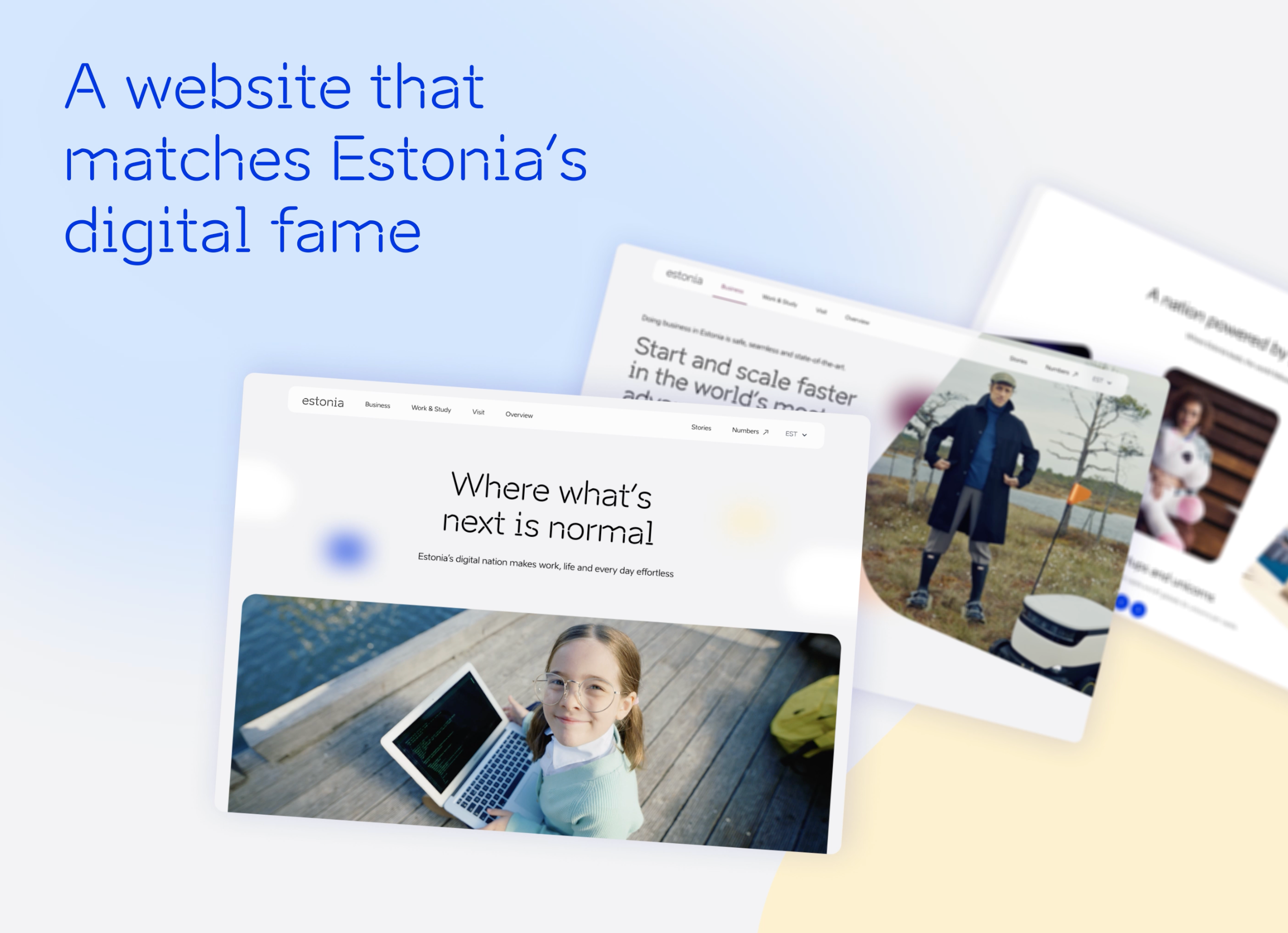 Website for Estonia animation information web minimal nordic minimal ui user experience ux web web design