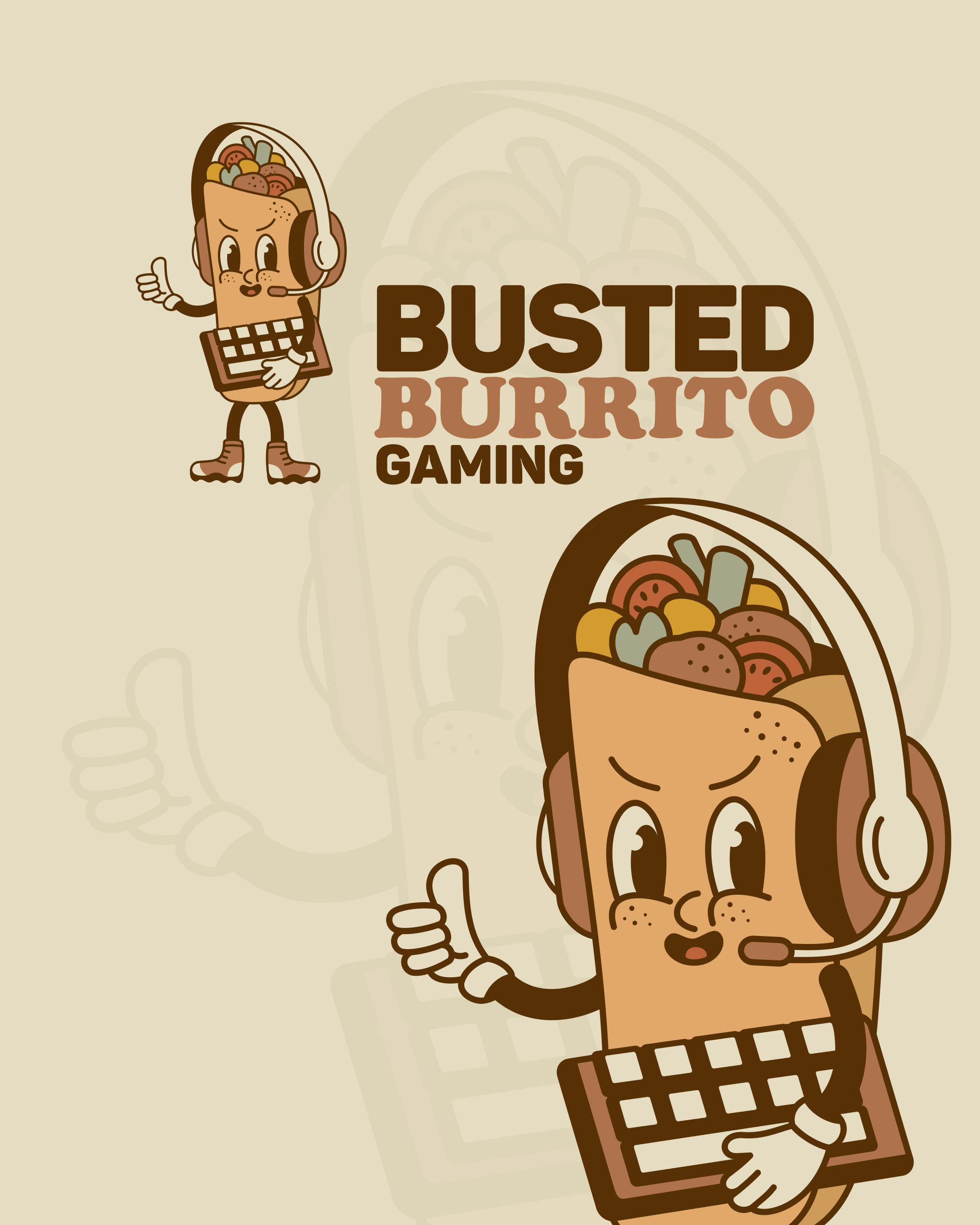 Logo Design for BustedBurrito Gaming branding burrito cartoon cartoon art cartoon artwork design digital art freelance work gaming graphic design graphic designer illustration logo logo design logo design branding logo designer retro vector vector art youtube