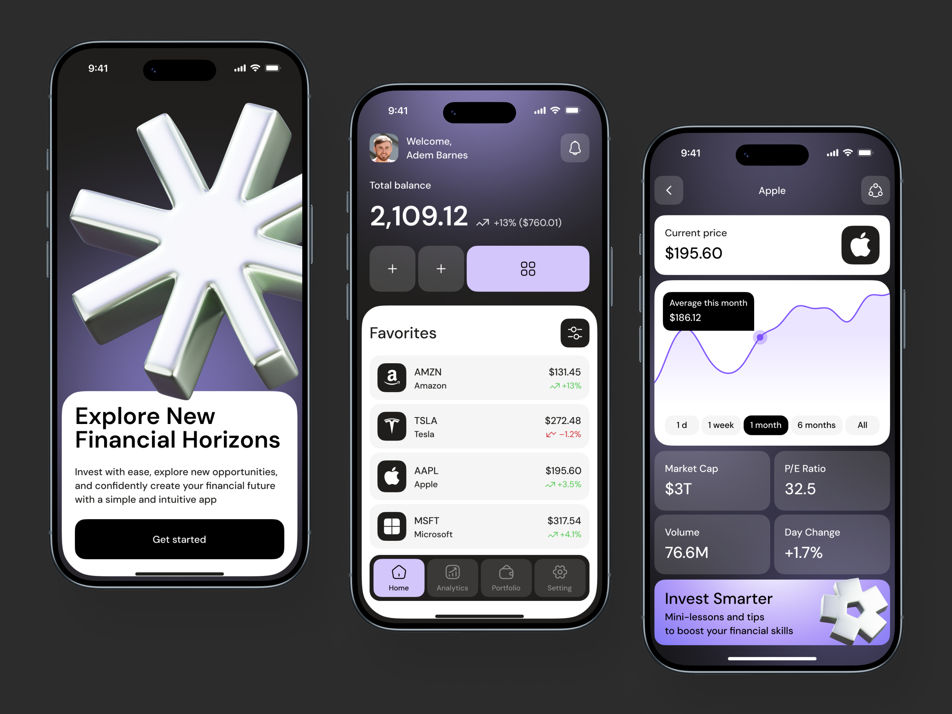 Micro-Investment Fintech MVP Mobile App Design