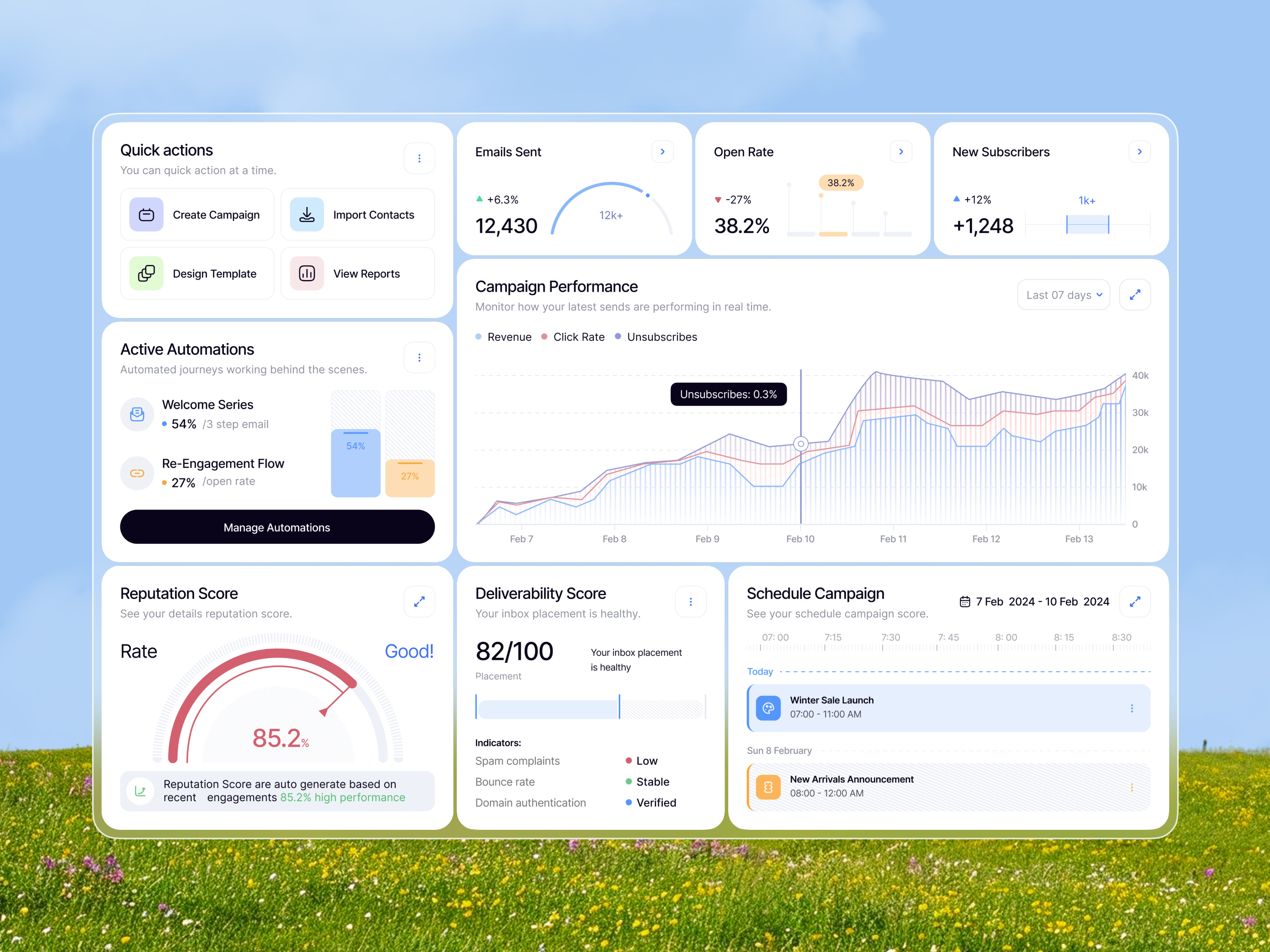 Example of Saa S Web App UI/UX Design & Dashboard