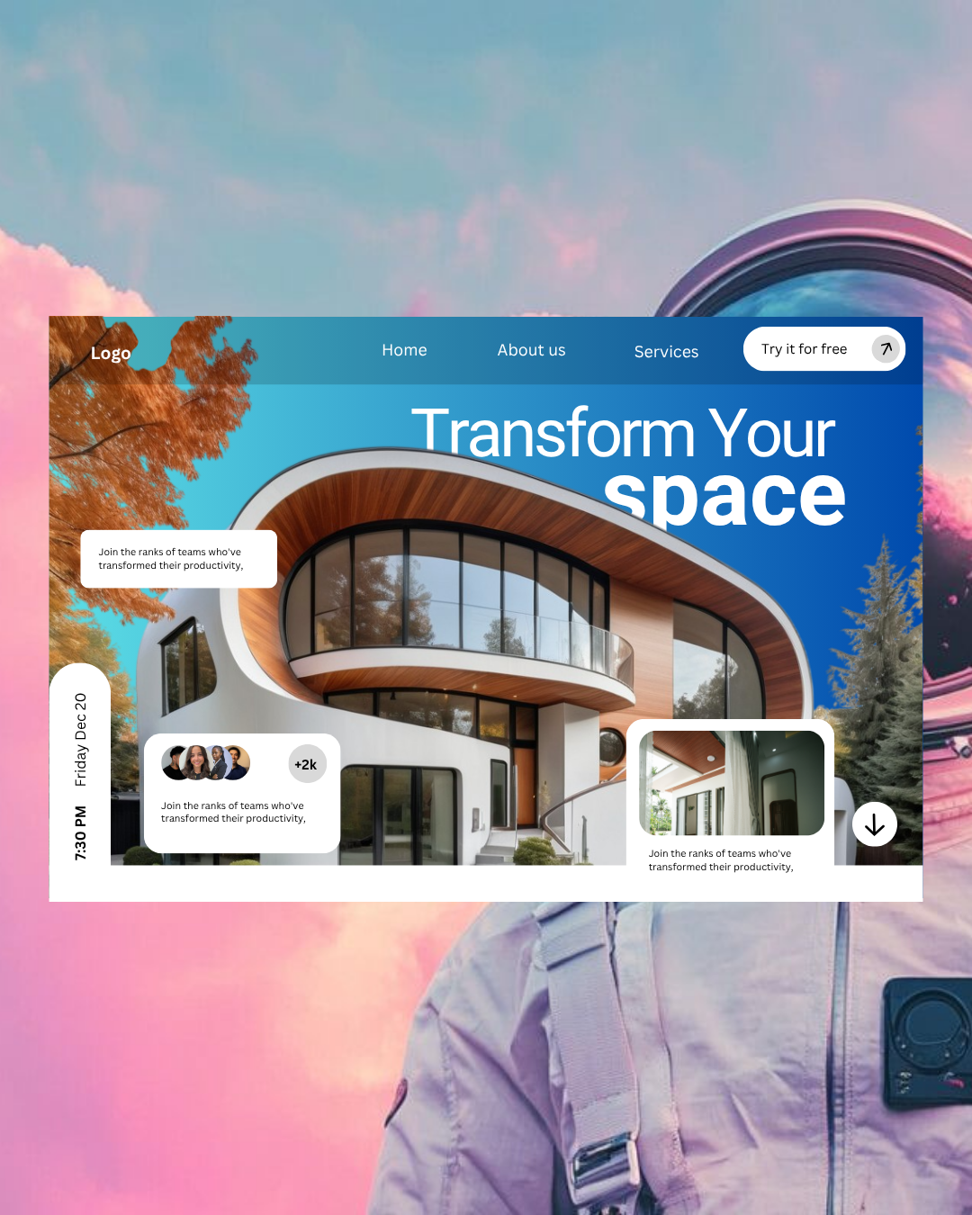 Example of Website Design & Development