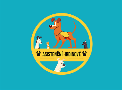 Asistenční hrdinové - Social Media account branding graphic design logo