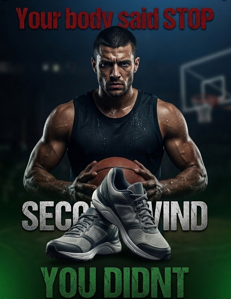 SECOND WIND: Capturing the Raw Grit of Athletic Resilience 3d animation brand brand designer branding creative creative director graphic design logo motion graphics poster poster design ui visual visual designer