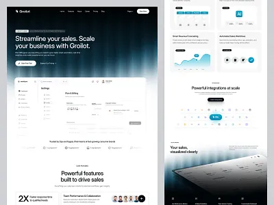 Groilot. Sale Management Saas Website ai ai saas b2b landing page saas saas website sale sale management startups web web design website