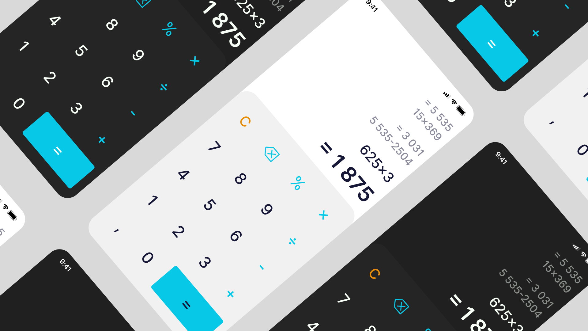 Minimalistic calculator by Loïck Payen on Dribbble