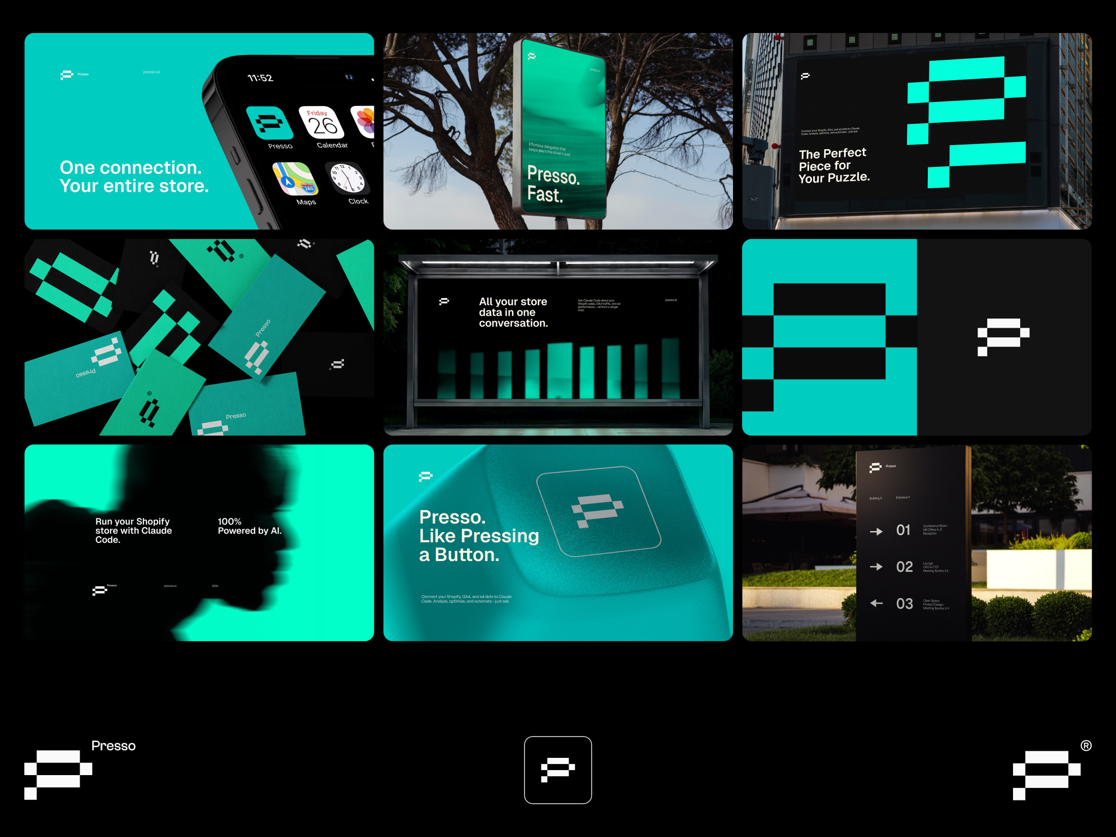 Presso | Teaser no.2 2026 ai awards branding clean direction dynamic fresh logo minimal motion graphics nikola obradovic design ondsn powered saas serbia system visual identity web design website design