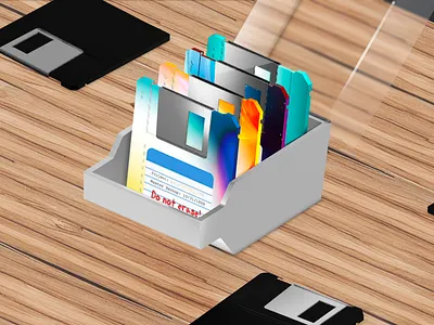 💾 Interactive animation - Floppy disk 💾 3d 3dmodeling animation branding design fintech floppydisk graphic design icon illustration interactive motion graphics product