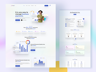 Sass Landing page (Sass ui design) app design app designer blog branding design figma graphic design landing page logo mobile app ui product design sass template ui ui design ui ux ux ux design webdesign website design