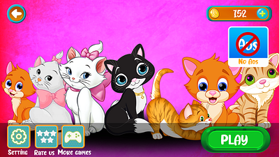 Cat Stimulation game catstimulationgame gameui gameuserinterface ui uidesign