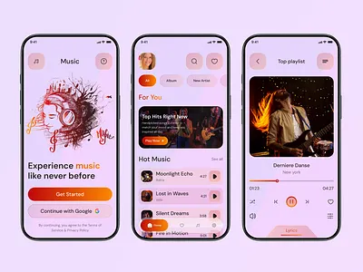 Melo — Music App UI Design appdesign creativedesign darkui designinspiration dribbble figma ios mobiledesign mobileui musicapp musicplayer productdesign streamingapp uidesign uiinspo uiux uxdesign