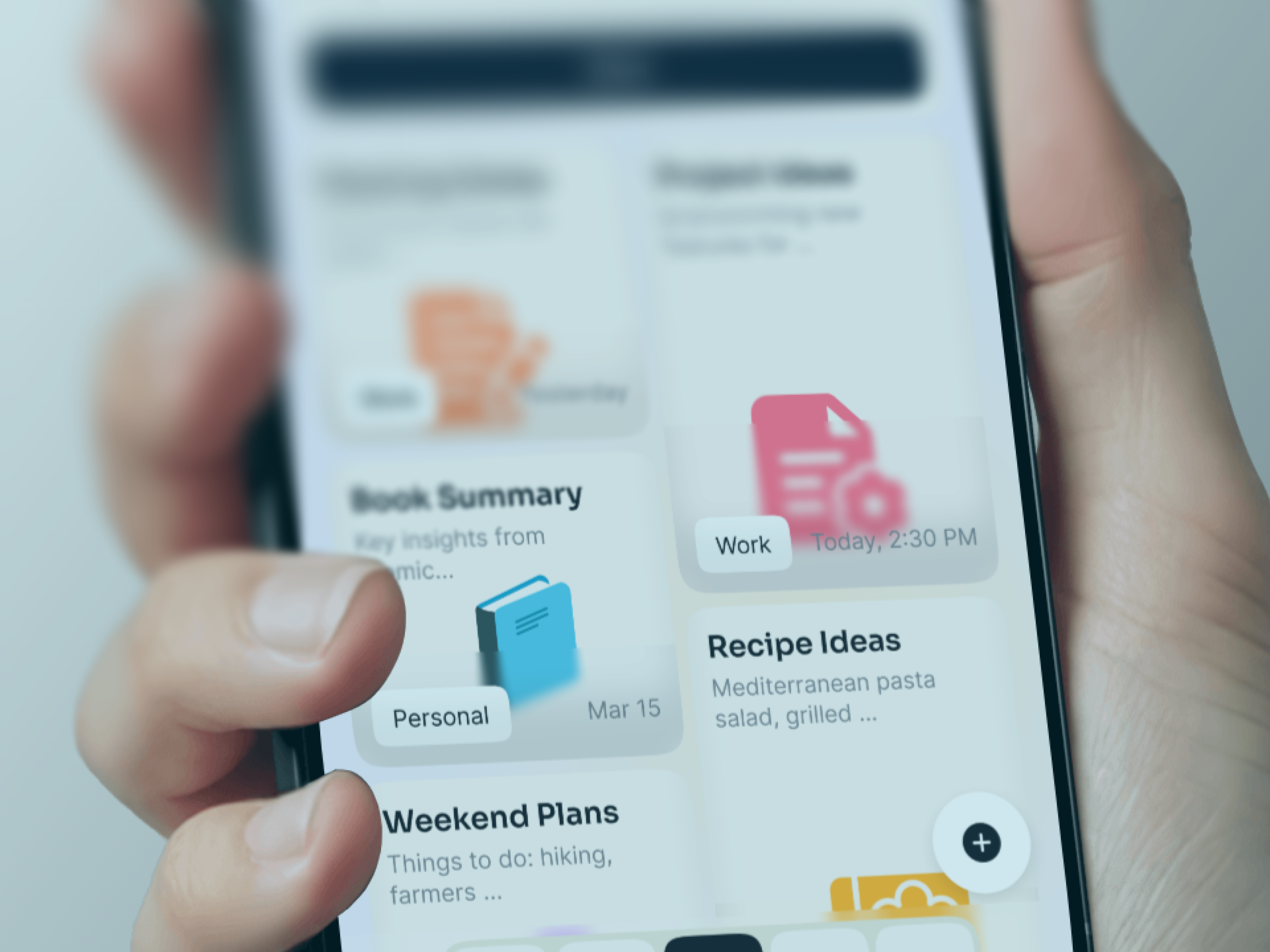 AI Notes - Your Second Brain, Powered by AI ai app ai assistant ai chat ai notes ai powered note taking app app design chatbot ui future tech glassmorphism ios knowledge management mobile mobile app note taking app product design saas saas app ui ui design