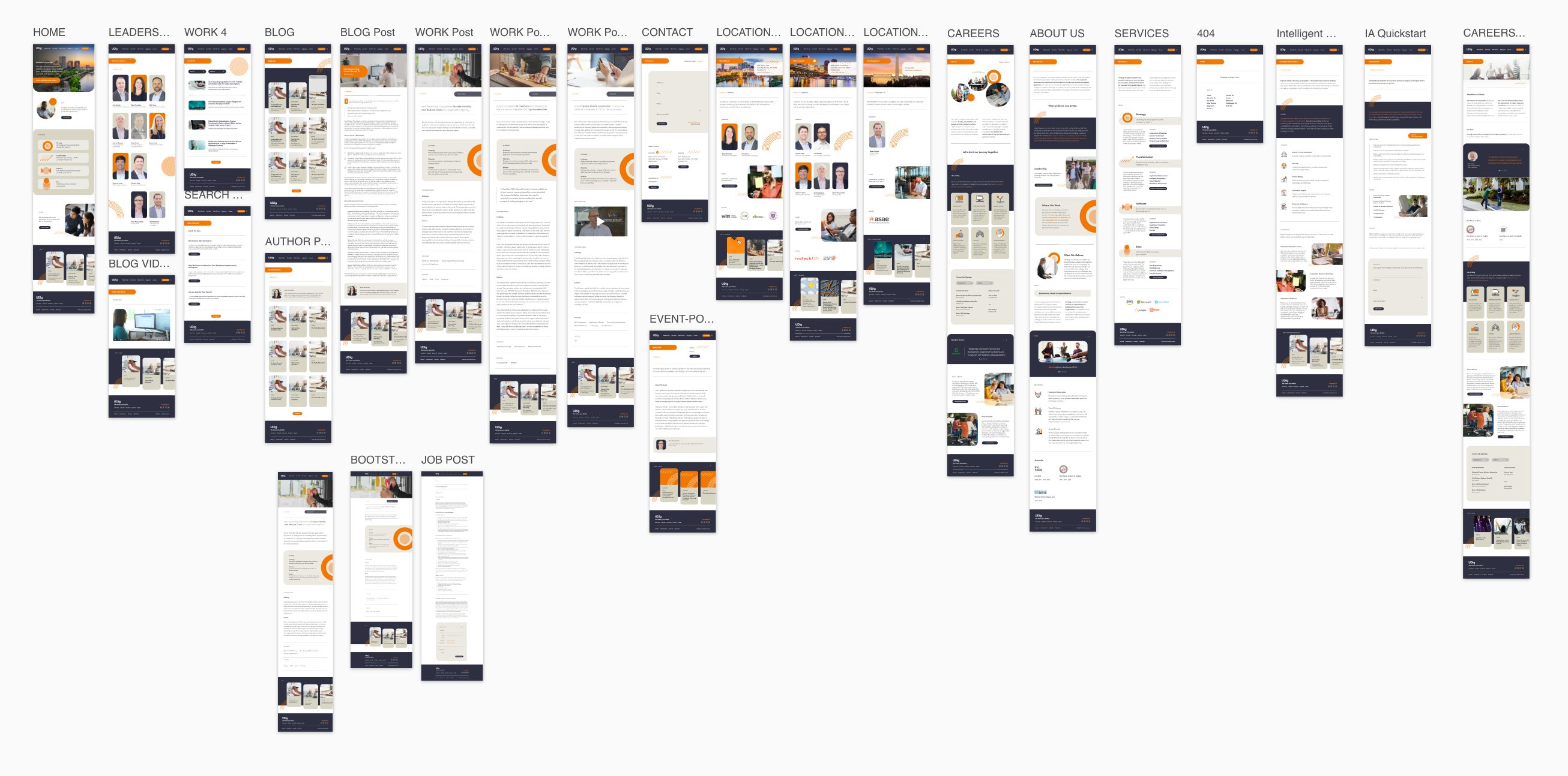 Website Screens consulting website