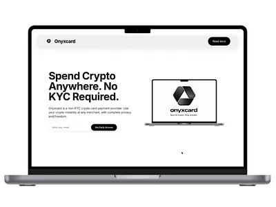 OnyxCard Home Page creditcard figma landingpage mockup ui uidesign webdesign
