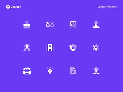 Legal & Policy - Uxercon Icon Library compliance corporate design figma icon icon design illustration justice law legal legal and policy logo policy punishment regulation regulations ui uiux ux uxercon