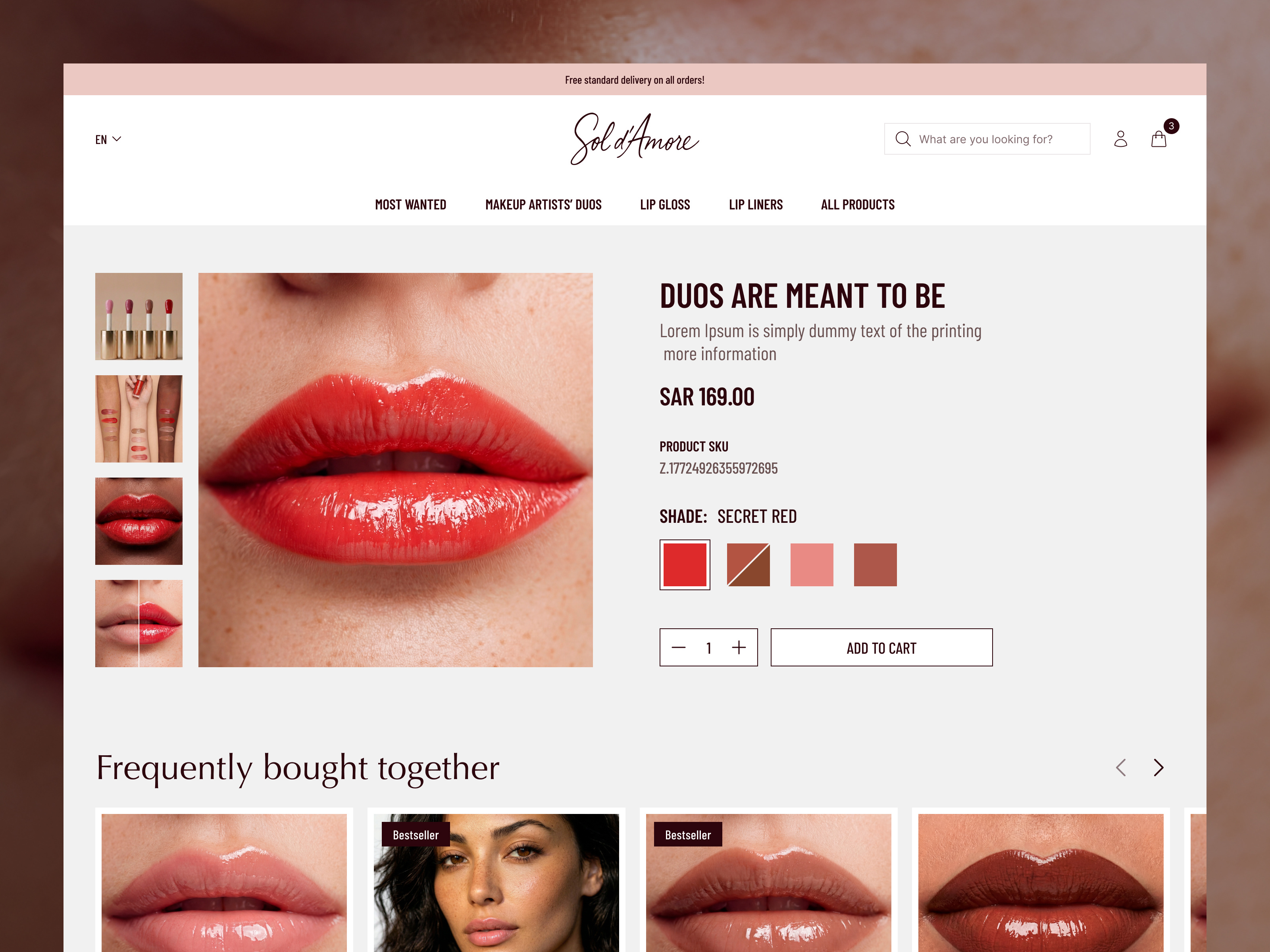 UX/UI Redesign of a Beauty E-commerce Website