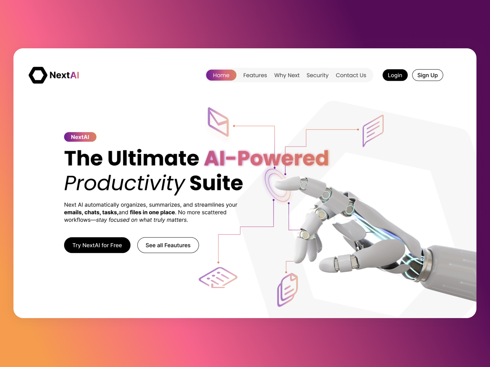 LandingPage Redesign Figma Webflow