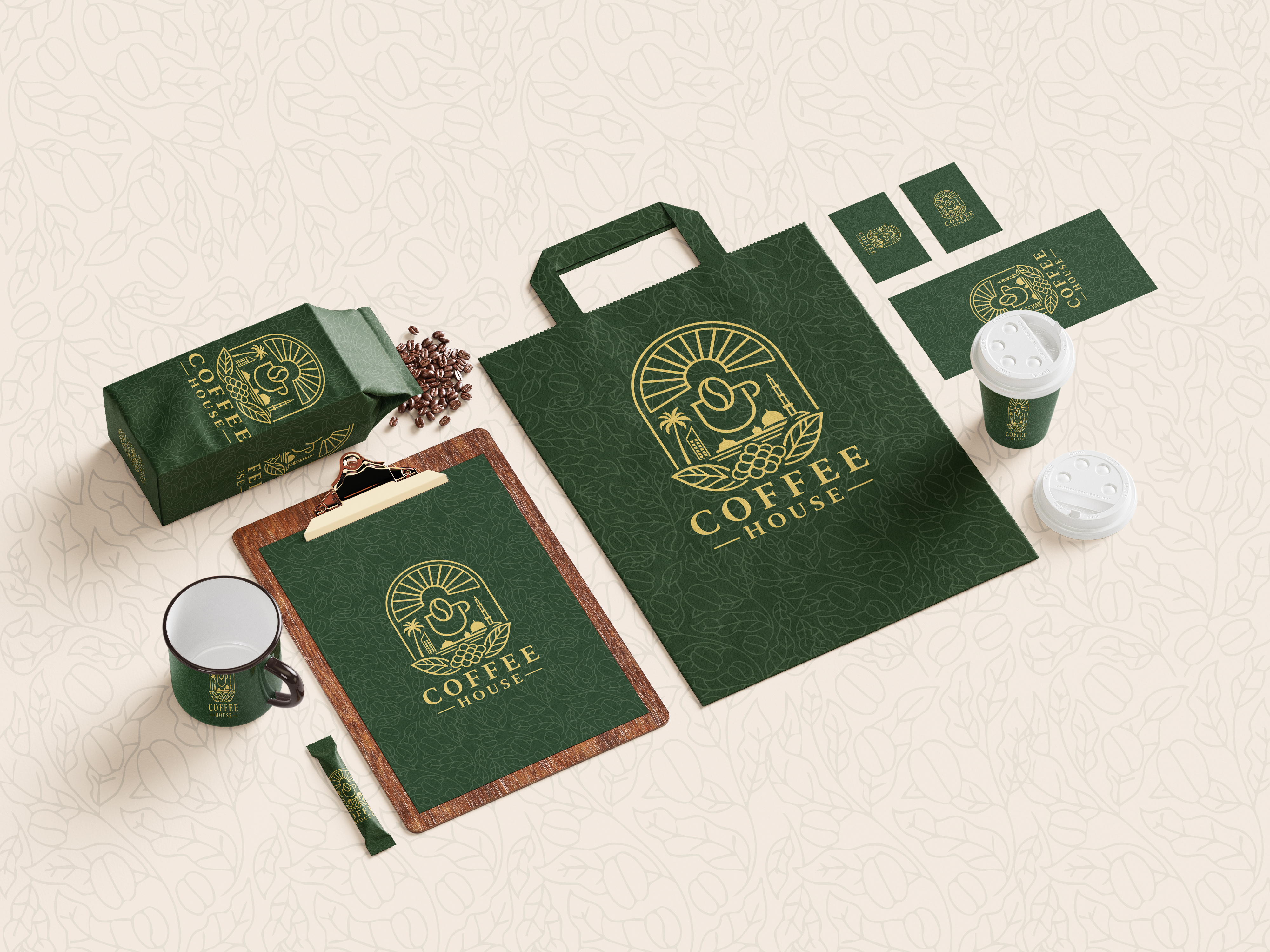 Logo & Brand Identity Design for a Cafe & Coffee Shop branding cafe logo caffee shop coffee logo full branding