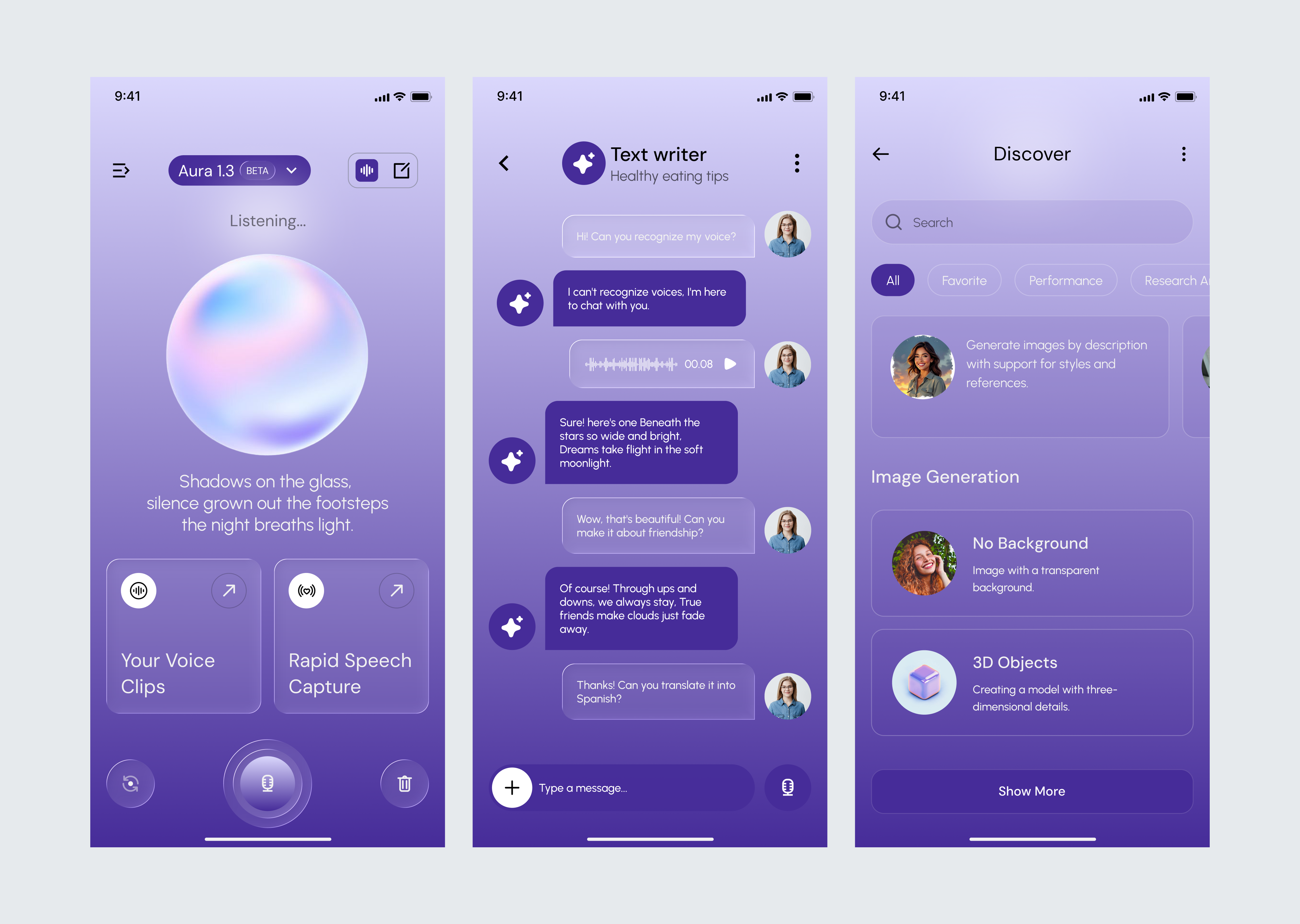 AI Chat Mobile App UI Design ai app aidesign app design app screens artificialintelligence chat ai chatbotui figma figma design interface design mobile app design mobile design mobile ui productdesign ui ui design uiux ux ux design voiceui