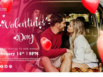 Creative Valentine’s Day Banner Templates Collection 3d branding business banner creative design graphic design holiday banner logo love banner marketing banner motion graphics romantic campaign sale banner seasonal promotion social media banner ui valentine banner
