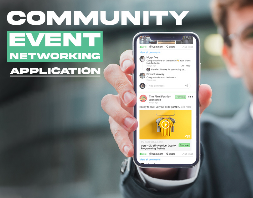 Community Event & Networking Mobile Application android app community app event app ios application login screens mobile app networking app splash screen design splash screen ui timeline ui design ui design mobile app