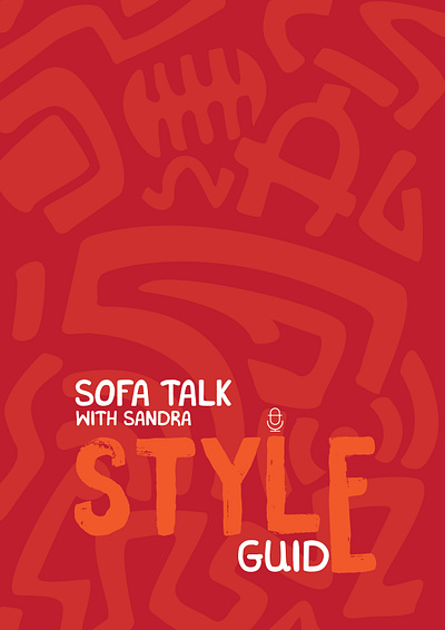 Sofa Talk With Sandra Pattern brand brand identity branding patterns